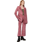 Marina Moscone Pink Corduroy Irving Blazer