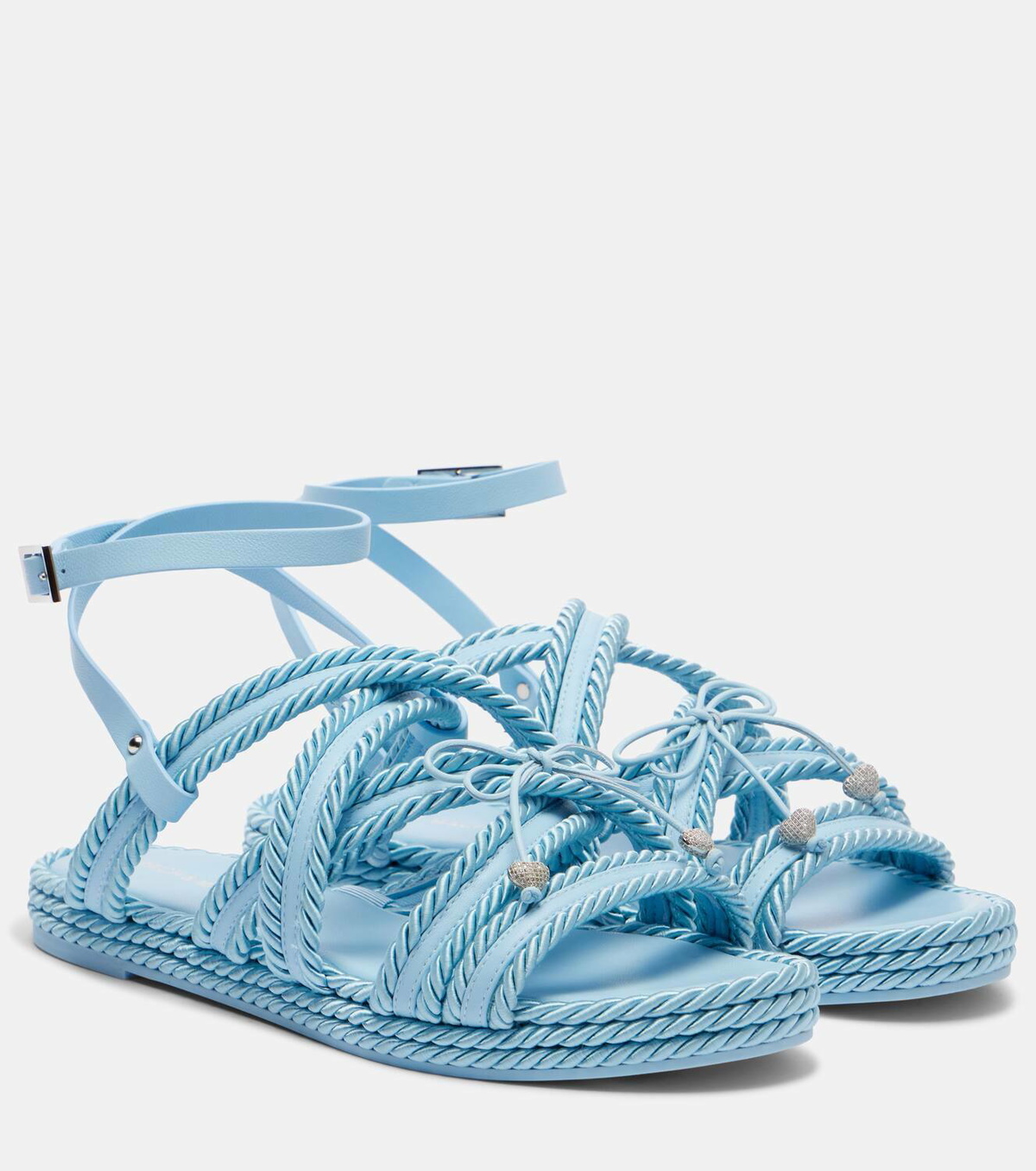 Mach & Mach Embellished woven sandals