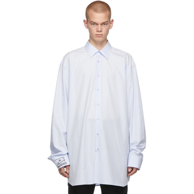 Photo: Raf Simons Blue Burning Big Fit Shirt