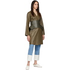 Loewe Khaki Leather Obi Belt