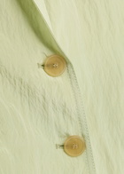 Forte_forte Crinkled Satin Blazer Light Green