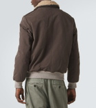 Brunello Cucinelli Shearling-trimmed blouson jacket