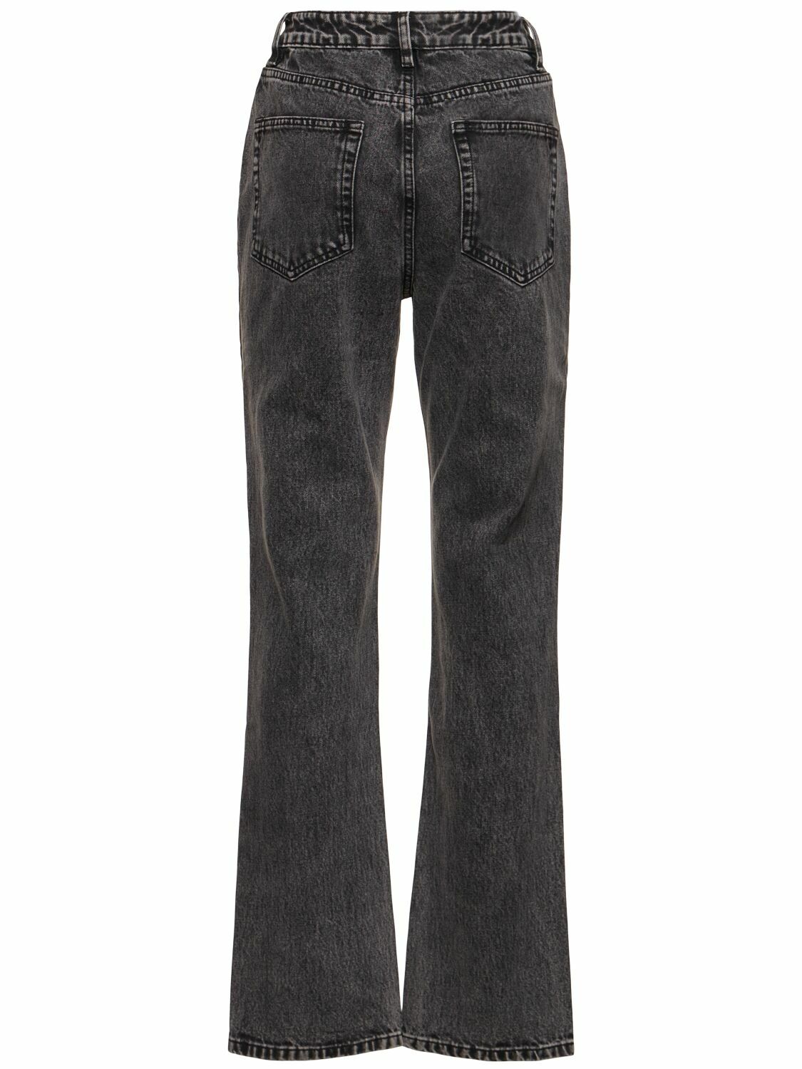 WEWOREWHAT High Rise Relaxed Straight Denim Jeans