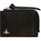 Vivienne Westwood Brown Zip Card Holder