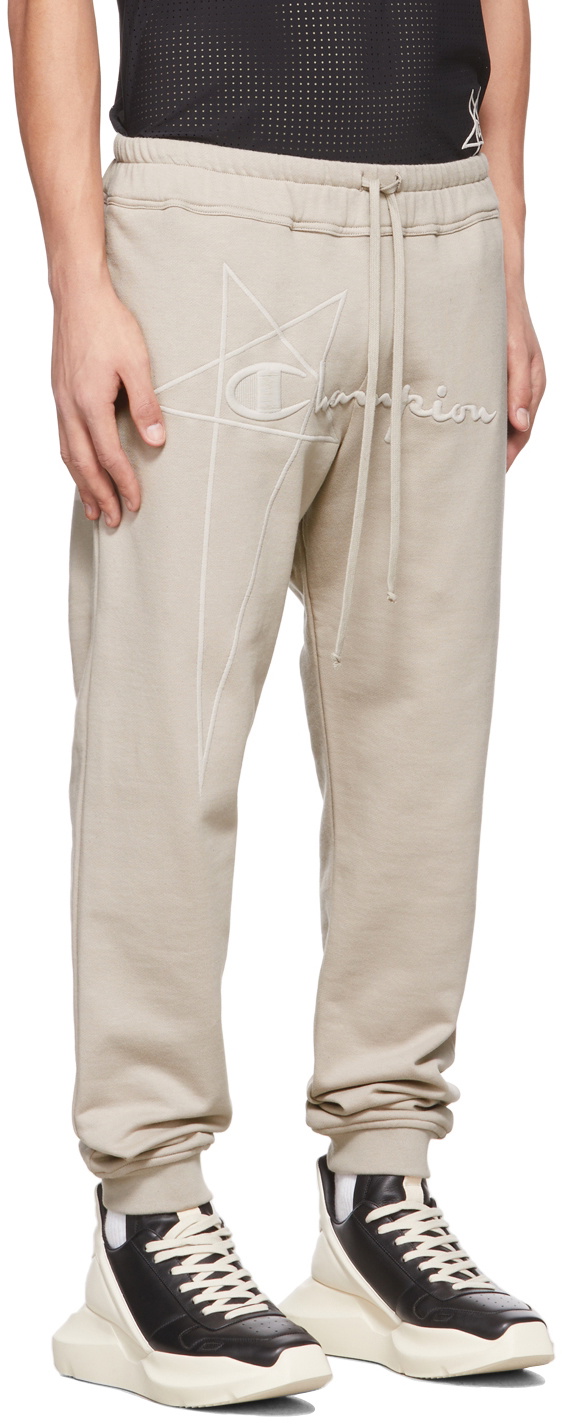 Beige on sale champion sweatpants