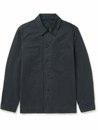 Mr P. - Garment-Dyed Cotton Overshirt - Blue