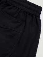 L.E.J - Virgin Wool and Cotton-Blend Twill Drawstring Trousers - Blue