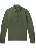 Boglioli - Garment-Dyed Cotton-Piqué Polo Shirt - Green