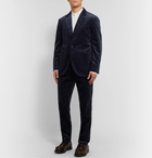 Brunello Cucinelli - Indigo Sea Island Cotton-Corduroy Trousers - Blue