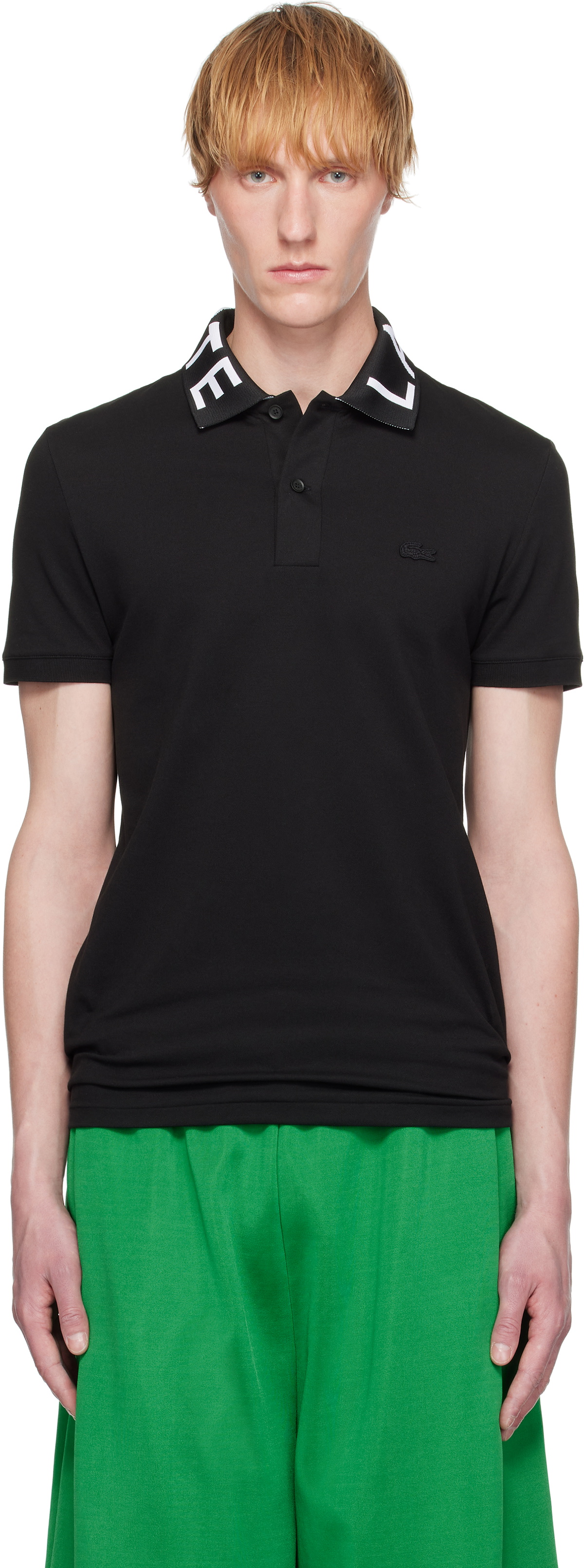 Lacoste Black Slim Fit Branded Polo Lacoste