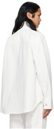 Jil Sander White Buttoned Denim Shirt