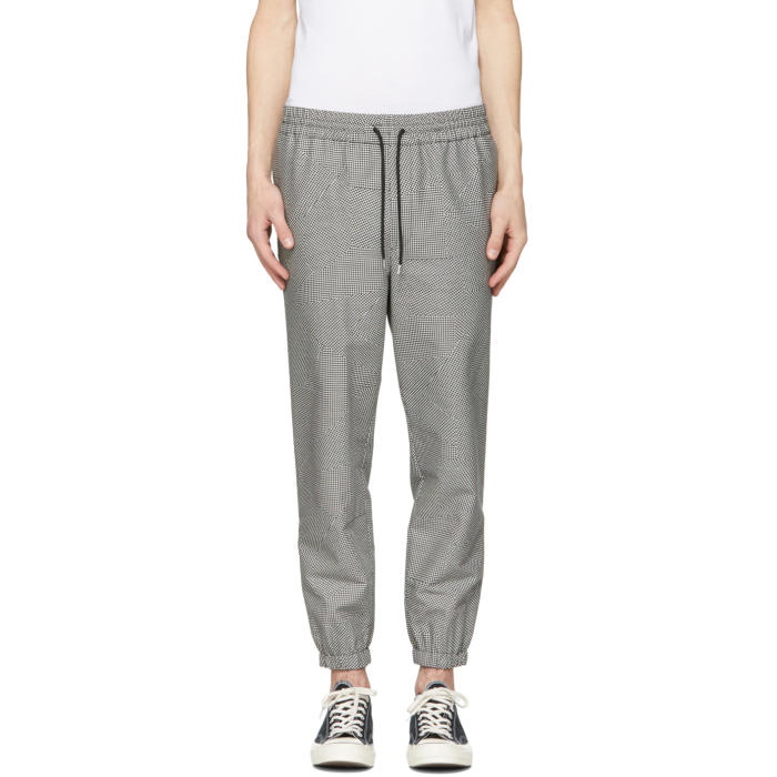 Photo: McQ Alexander McQueen Grey Houndstooth Tailored Track Trousers