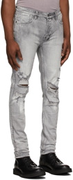 Ksubi Grey Eratik Trashed Van Winkle Jeans