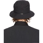 Snow Peak Black Twill Bucket Hat