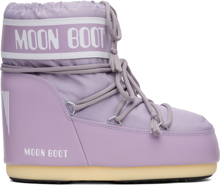 Photo: Moon Boot Purple Icon Low Nylon Boots