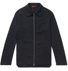 Barena - Slub Woven Blouson Jacket - Blue