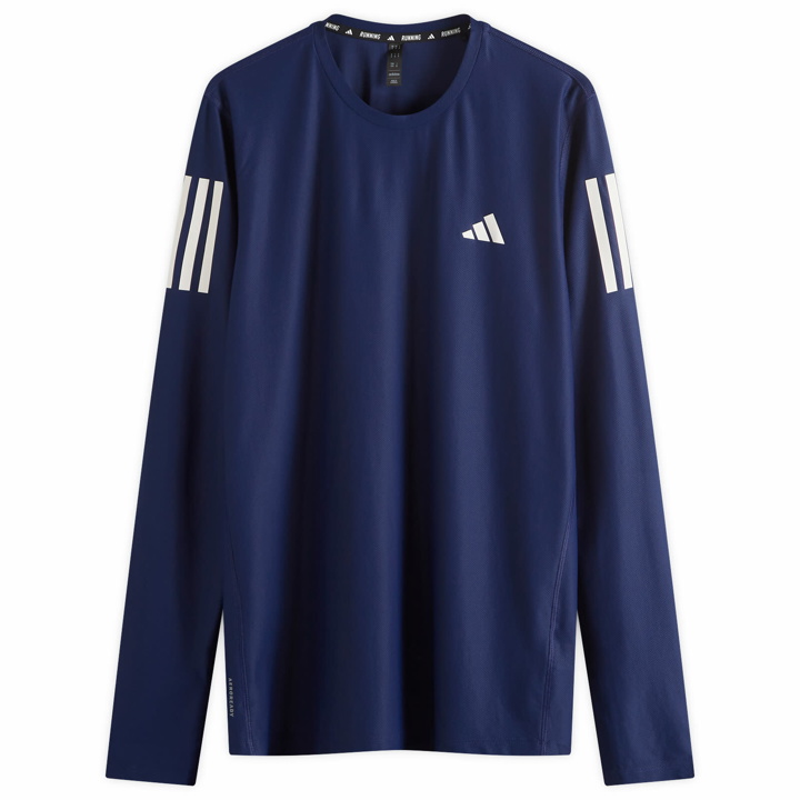 Photo: Adidas Men's OTR B Long Sleeve in Dark Blue