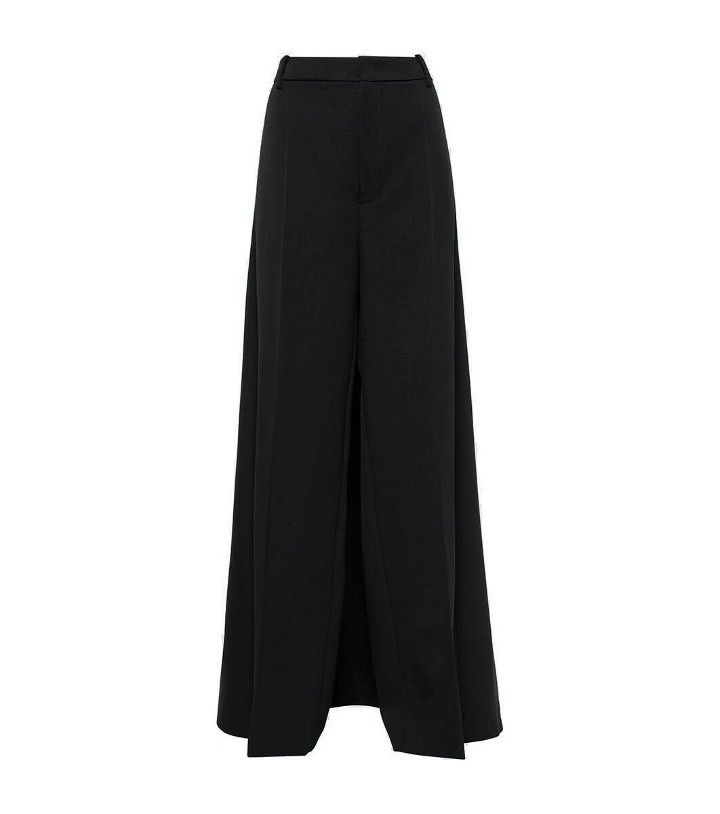 Photo: Valentino Wool grisaille wide-leg pants