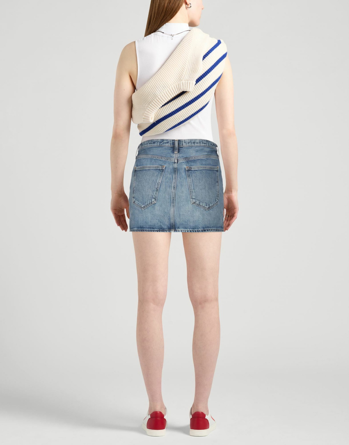 Agolde Womens Denim skirt in Blue