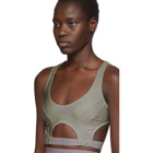 Charlotte Knowles SSENSE Exclusive Grey Vyper Sports Bra