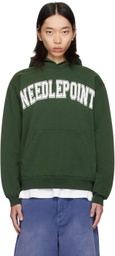 Online Ceramics Green 'Needlepoint' Hoodie