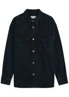 Agolde Camyrn Denim Overshirt Black