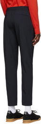 PS by Paul Smith Navy Wool Drawstring Trousers