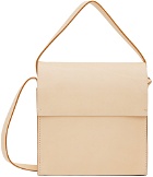 Building Block Beige Letter Box Shoulder Bag