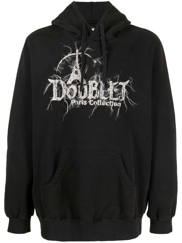 Photo: DOUBLET - Logo Cotton Hoodie