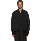 Julius Black Sheer Bomber Jacket