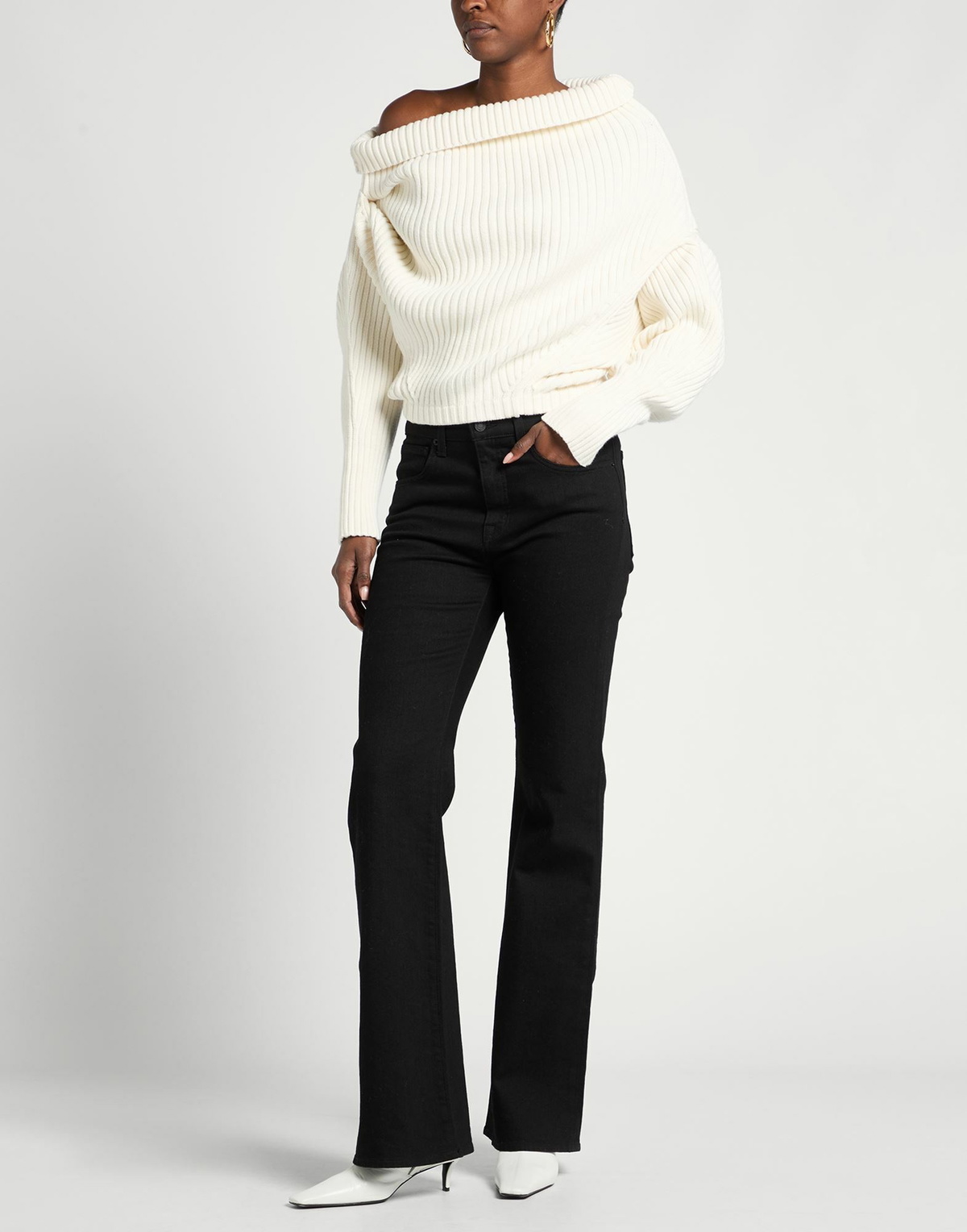 A. w.a. k.e. Mode Womens Sweater Ivory