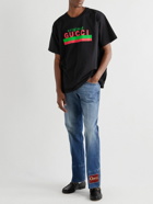 GUCCI - Logo-Print Cotton-Jersey T-Shirt - Black
