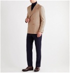 Caruso - Unstructured Double-Breasted Camel, Wool and Silk-Blend Twill Blazer - Brown