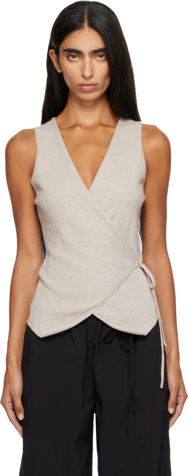 LISA YANG Beige Nayi Top
