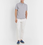 Loro Piana - Cotton-Piqué Polo Shirt - Gray