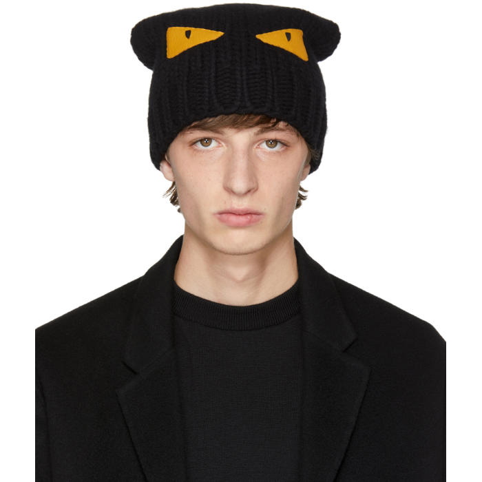 Photo: Fendi Black Monster Beanie