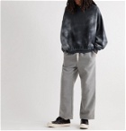 Remi Relief - Oversized Tie-Dyed Fleece-Back Cotton-Blend Jersey Sweatshirt - Black