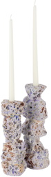 LGS Studio SSENSE Exclusive Purple Candle Holders