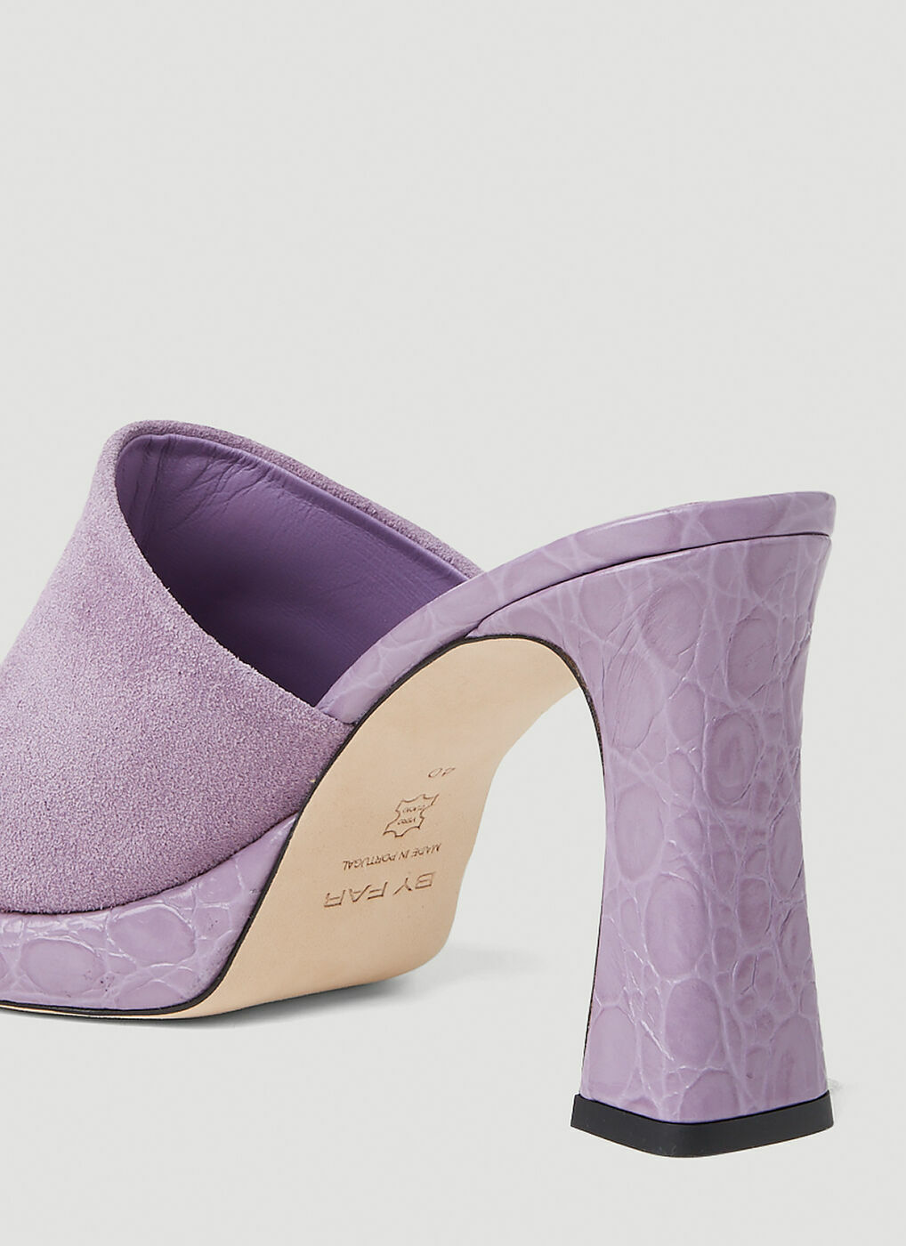 Beliz High Heel Mules in Lilac By Far