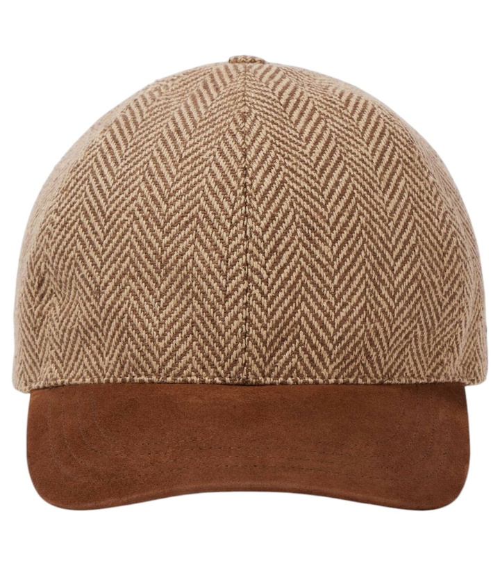 Photo: Ralph Lauren Purple Label Herringbone wool baseball cap