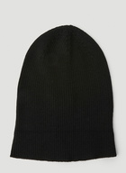 Rick Owens - Ribbed Knit Beanie Hat in Black