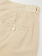 Barena - Straight-Leg Cotton-Velvet Suit Trousers - Neutrals