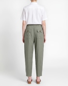 Alessia Santi Womens Pants Military in Green