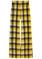 Vivienne Westwood Checked Flared-leg Trousers Yellow
