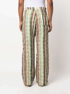 VITELLI - Patched Cotton Blend Wool Trousers