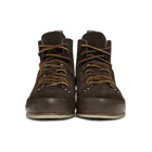 Feit Brown Suede Hand Sewn High Sneakers