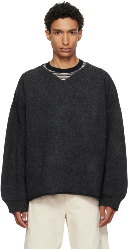 Photo: Cawley Gray V-Neck Sweater