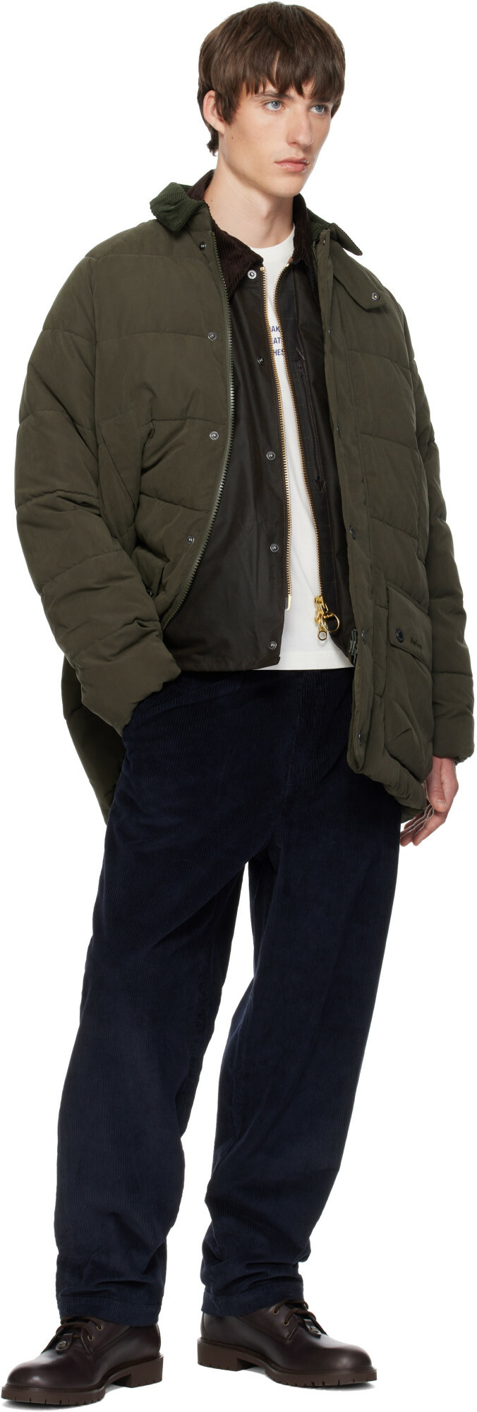 Barbour Khaki Beaufort Puffer Jacket