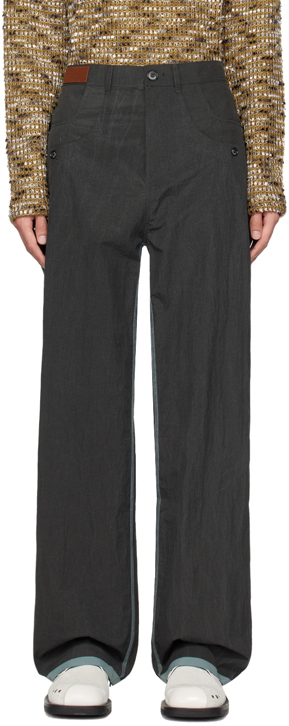 Andersson Bell Gray Inside-Out Trousers Andersson Bell