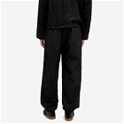 Auralee Men's Wool Poplin Trouser in Black